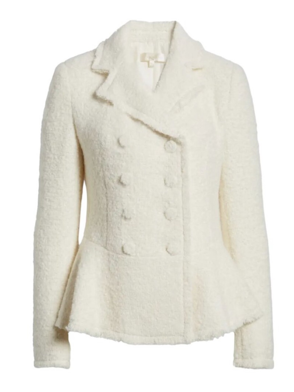 ⭐️LOVESHACKFANCY Morrow Double-Breasted Peplum Jacket Blazer Alpaca Wool  10⭐️